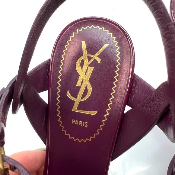 🌷❤️‍🔥SPRING SALE 🔥 FINAL PRICE🌷Saint Laurent Tribute Purple Sandals Euro 36 - Picture 4 of 8